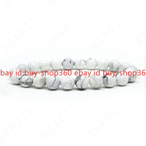 Bracelet Handmade Natural Gemstone Beads Round Stretch Healing Reiki 8mm - Picture 19 of 28