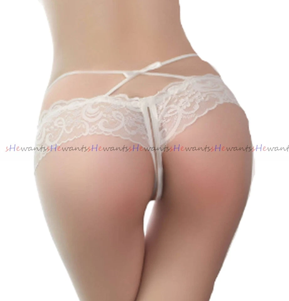 Hipster String Tanga Höschen XS-L ouvert sexy geile offen Porno XXX Slip Dessous - Bild 3 von 4