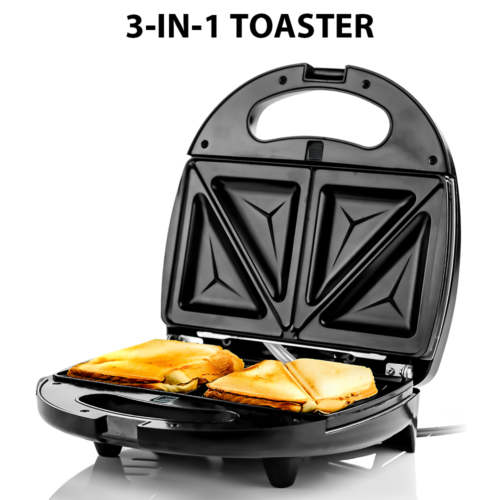 3 in 1 Sandwichmaker Sandwichtoaster Waffeleisen Sandwich Kontaktgrill 750 W - Bild 12 von 12