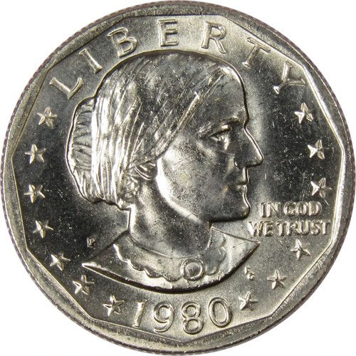 1980 P Susan B. Anthony Dollar $1 Coin