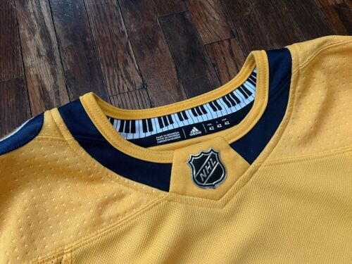 Adidas Nashville Predators Primegreen NHL Hockey Trikot 42 Home Gold - Bild 2 von 4