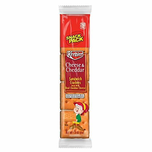 Keebler Cheese & Cheddar Sandwich Crackers Single Serve 1.8 oz Packages 12 Count - Picture 6 of 6