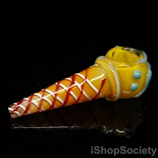 6" Ice Cream Cone Exotic Tobacco Smoking Pipe Thick Collectible Pipes - P061D