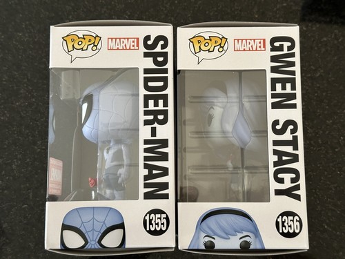 Funko Pop Spider-Man Azul Gwen Stacy Marvel Cuerpo de Coleccionistas Exclusivo 1355 1356 - Imagen 4 de 6