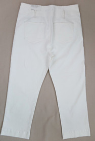 Ann Taylor Sculpting Pocket Corset High Waist Straight Jeans White Size 14