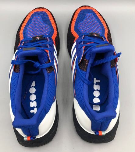 Adidas Ultra Boost 2.0 Knicks Asterisk Royal Blue Solar Red EF2901 Size 10.5 US - Picture 5 of 11