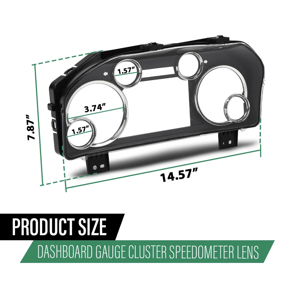 Fit For 2013-2018 Dodge Ram 1500 2500 Instrument Speedometer Gauge Cluster Lens - Image 3 of 4