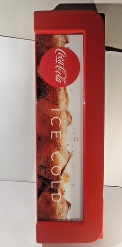 Vintage style Coke COCA COLA Soda Vending Machine Cooler Panel Sign Plastic - Picture 2 of 13