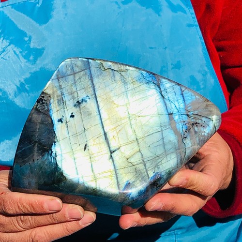 3.91LB Large Natural Gorgeous Labradorite Quartz Crystal Stone Specimen Healing - Picture 12 of 16