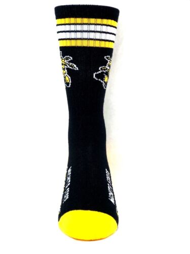 Wichita State Shockers schwarz Deuce 4 Streifen Crew-Socken - Bild 2 von 3