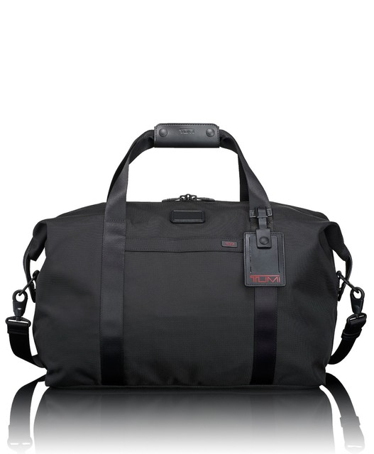 Tumi Black Ballistic Nylon Weekender Travel Duffel Satchel 022149de