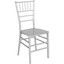 resin chiavari stacking chair- silver 1000-lb capacity model# lesilverm