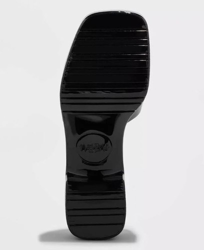 Mad Love Women's Marni Jelly Slide Mule Heels Black - CHOOSE SIZE - Picture 4 of 4