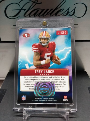 2021 Panini Absolute RC Trey Lance By Storm Auto #BST-3 - Picture 5 of 6