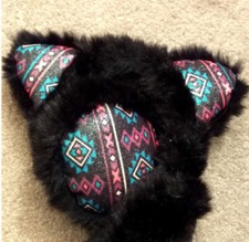 JUSTICE Aztec Cat Ear Muffs