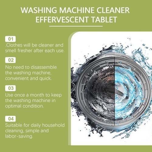 Washing Machine Cleaner Descaler Deep Cleaning (12 Y19C Tablets)* A0T0 - Picture 8 of 8