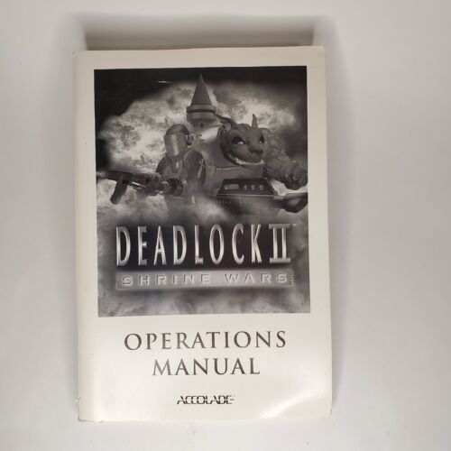 Deadlock II Shrine Wars: Manual de Operaciones - PC (1998) Manual de Juego SOLO Accolade - Imagen 1 de 4