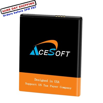 Long Lasting AceSoft 2400mAh Li-ion Battery for TracFone ZTE Blade T2 Z559DL USA