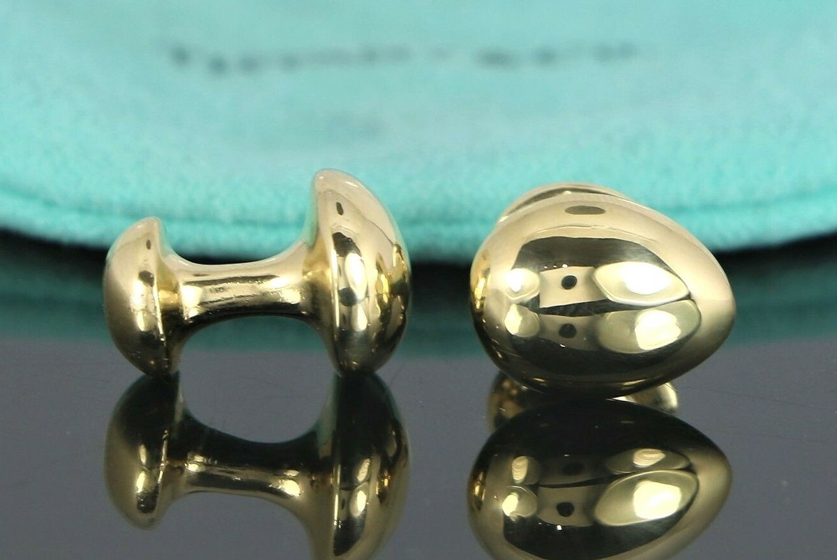 $3900 Vintage Rare Mens Tiffany Co Elsa Peretti 18K Yellow Gold