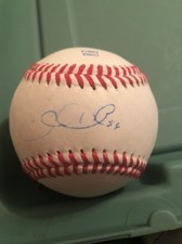 Chris Heisey Signed Official League Baseball Sweetspot With COA