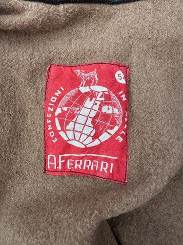 Ferrari Jacket in Real Leather Used Men Size 54 Black LLV103 - Picture 6 of 18