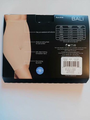 Bali Invisibles Firm Control Shaper OB196 Size Large Black - Picture 2 of 2