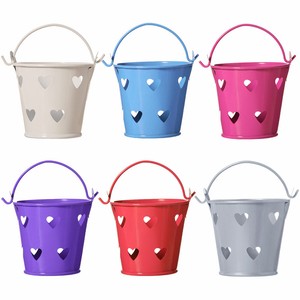 12x Mini Cute Metal Bucket Tin Candy Chocolate Box Wedding Favors Party Shower