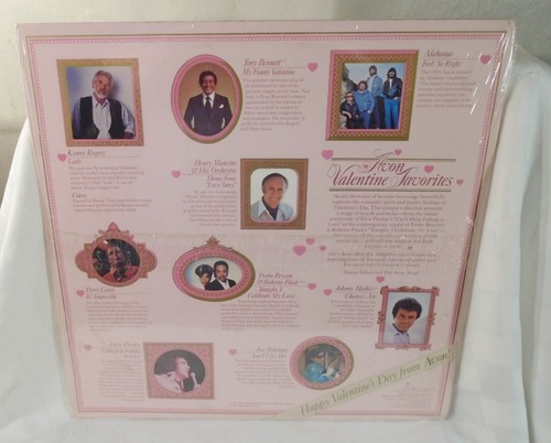 Avon Valentine Favorites LP Record Album Kenny Rogers Elvis etc. Still Sealed * - Foto 2 di 2