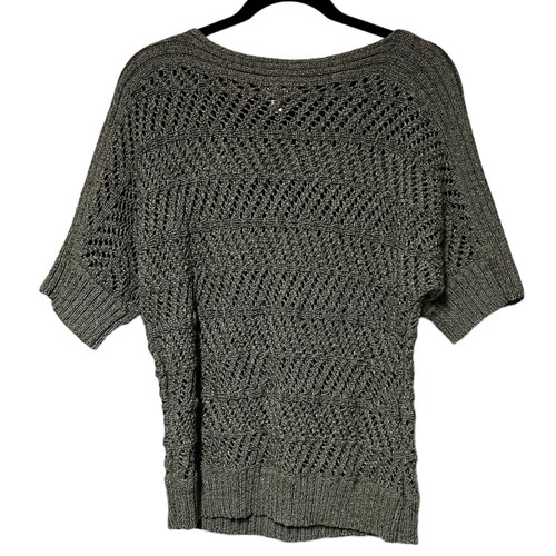 Chicos 2 offene Strick Pullover Oberteil Large olivgrün Küste Oma Strand Stretch - Bild 2 von 9