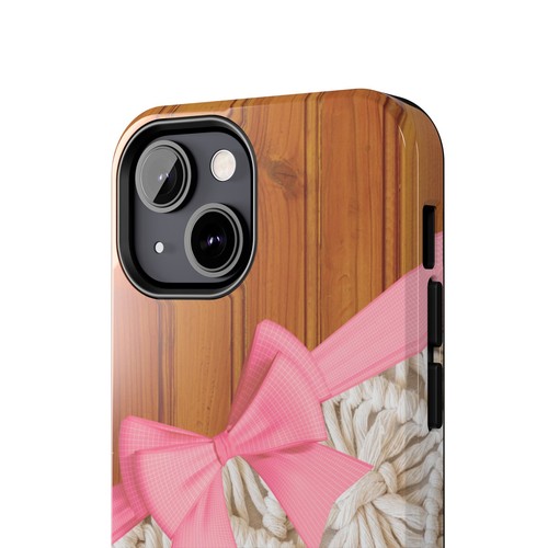 Grandma Core Macrame, Bow, & Wood Tough Phone Case for Iphone & Samsung Galaxy - Picture 47 of 108