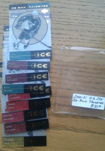 2000-01 Cubierta superior Hockey sobre hielo Inserto Subconjuntos Galería de Hielo Campeones Pista Favorito - Imagen 2 de 7