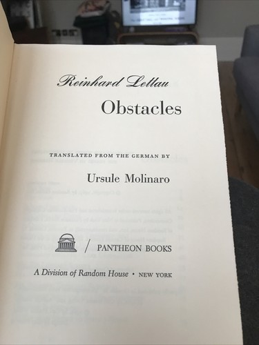 V RARE SIGNED Obstacles Reinhard Lettau (Hardback, 1966 Jacket Gunter Grass 1st - Foto 4 di 6