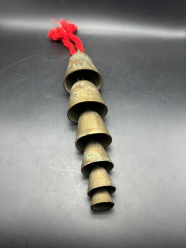 Vintage/Antik Messing Beduine Kamel Glocken, abgestuft in der Größe, 10,5" Länge
