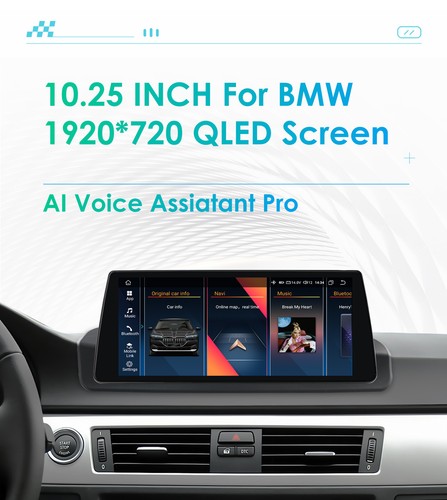 Radio estéreo GPS CarPlay 8 núcleos Android 13 6+64 GB DSP para BMW Serie 3 E90 328i - Imagen 10 de 23