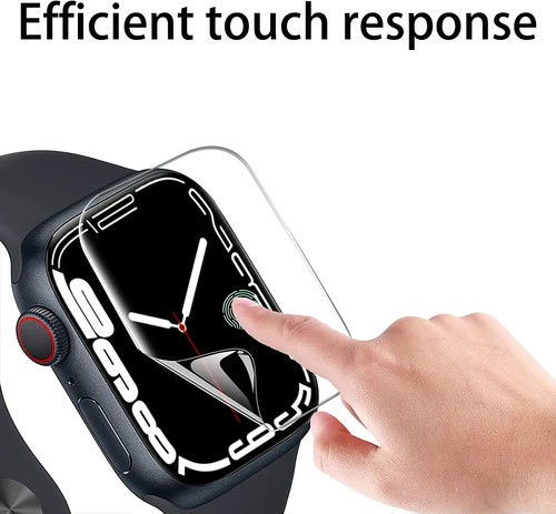 4 Pack PET Solft Full Cover Screen Protector Film For Apple Watch Series 8 7 6 5 - Picture 3 of 4