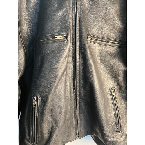Redline, Thinsulate, Black Heavy Duty Leather Jacket Size 3X - Picture 2 of 10