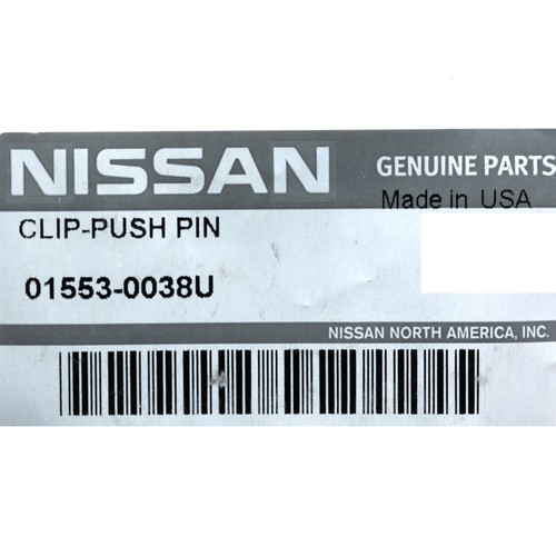 OEM Nissan Titan Armada Pathfinder Front Bumper Side Push Clip NEW 01553-0038U - Picture 5 of 5