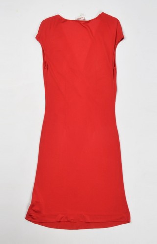 Vestido Miss Sixty Y2K Glam Coquette Rojo Profundo Cuello en V Talla S - Imagen 8 de 10