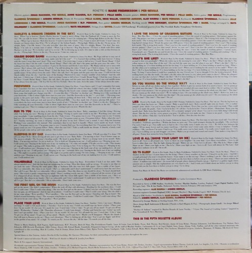 ROXETTE 1994 “CRASH! BOOM! BANG!” ORIGINAL PRESSING EDITION LP + INSERT BRAZIL - Picture 4 of 8