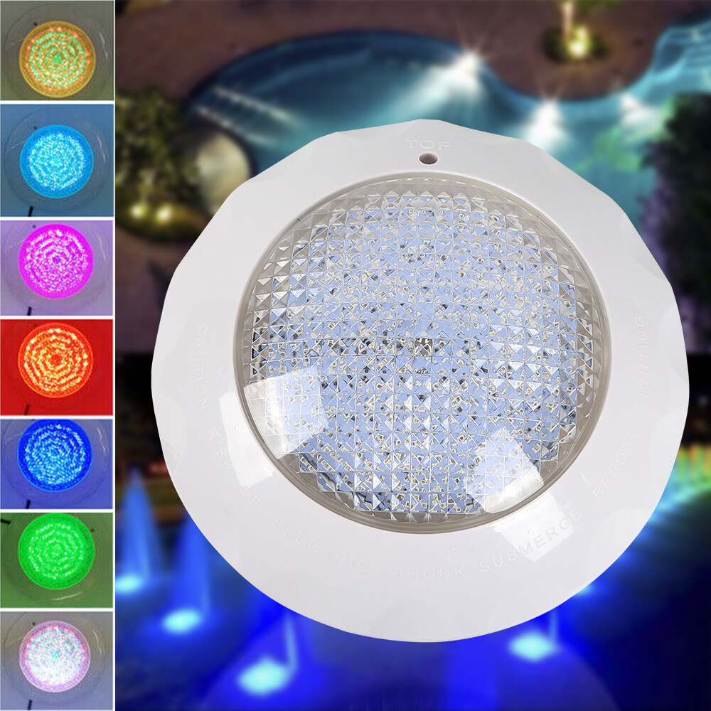 Luz de piscina LED RGB iluminación de piscina lámparas de piscina con control remoto impermeable