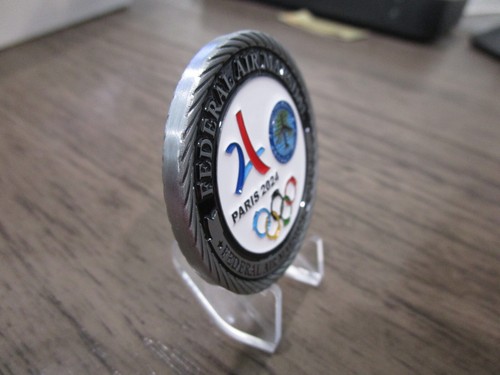 Moneda Desafío Juegos Olímpicos de Verano Federal Air Marshal FAM FAMs París 2024 #C579 - Imagen 6 de 8