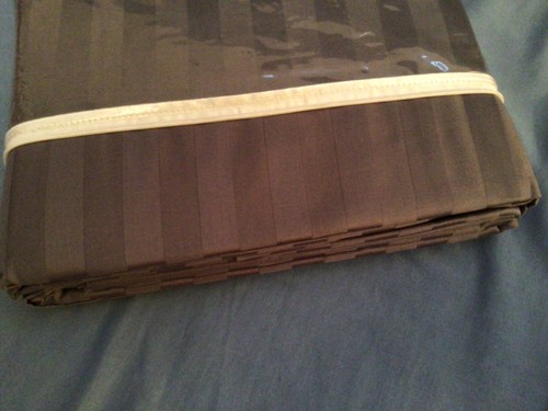 TWIN Sheet Set 100% Cotton 300 Ct. Damask Stripe Better Homes and Gardens NEW - Picture 6 of 6
