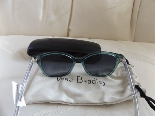 VERA BRADLEY Sunglasses Ariel Blue Clear - Hanging Around LVS - Polarized - NWT - Picture 5 of 8