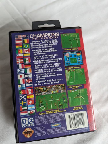 Champions World Class Soccer (Sega Genesis, 1993) - Picture 2 of 3