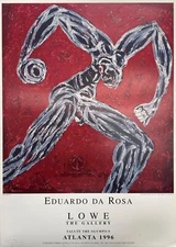 Art Print Poster Eduardo da Rosa LOWE Gallery 1996 Vintage