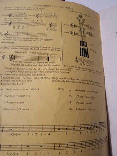 Vintage 1961 - MULLER RUSCH String Method - Book 1 / Lessons 1-30 - VIOLIN VTG - Picture 3 of 7