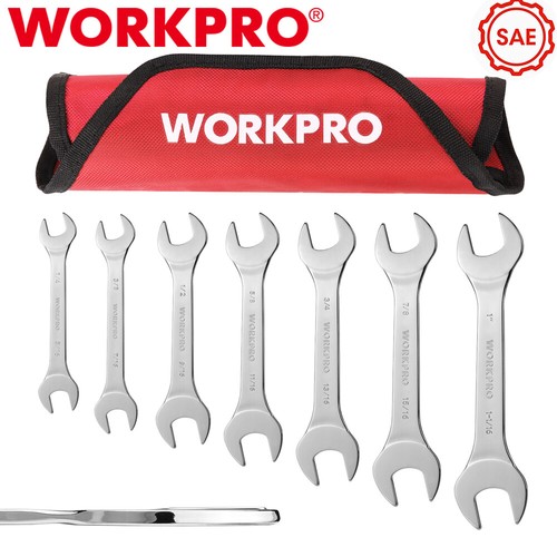 Juego de llaves finas de extremo abierto ultradelgadas WORKPRO 7 PIEZAS de 1/4" a 1-1/16" SAE - Imagen 12 de 12