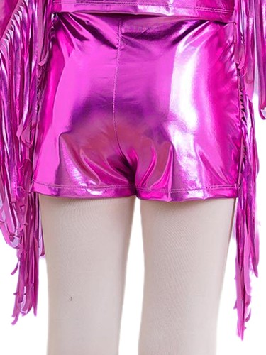 Kids Girls Shorts Solo Boyshorts Carnival Bottoms Dance Short Pants Shiny Jazz - Picture 4 of 22