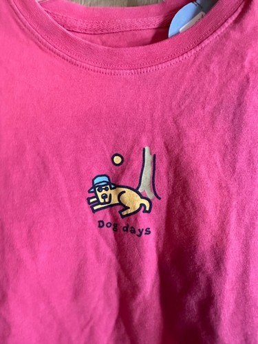 NWT!! LIFE IS GOOD GIRLS L/S TEE RESTING ROCKET " DOG DAYS " (L) - Picture 2 of 3