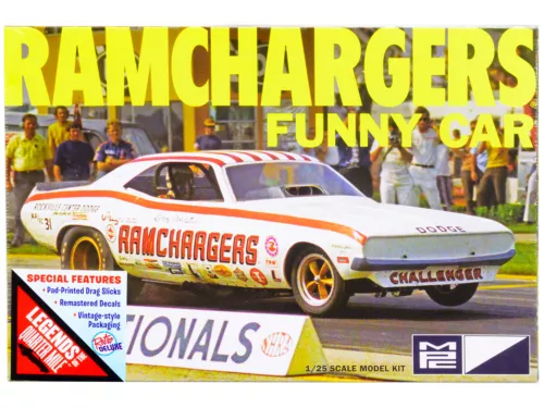Dodge Challenger Ramchargers Funny Car 1/25 Model Kit by MPC CARZ 